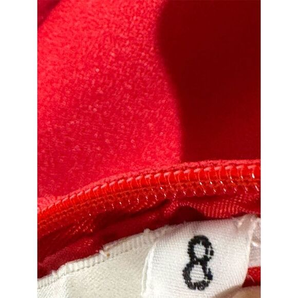 Vintage Sterling by Stone Ferris Red Gown Sz 8 Sequin Trim Open Back Y2K Formal - Picture 8 of 8